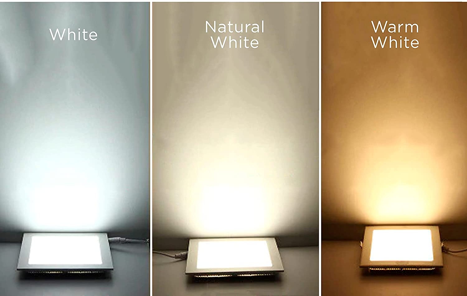 15W LED - Panel Light - Square / Round - 3 IN 1