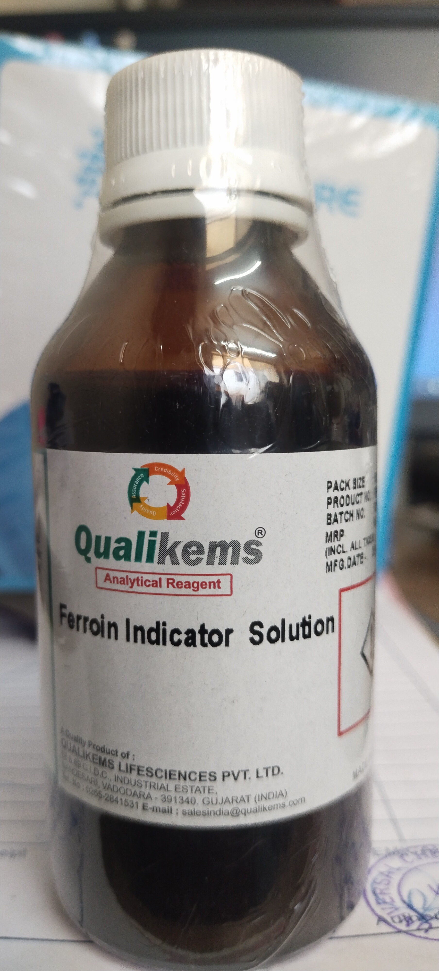 Ferroin indicator solution AR