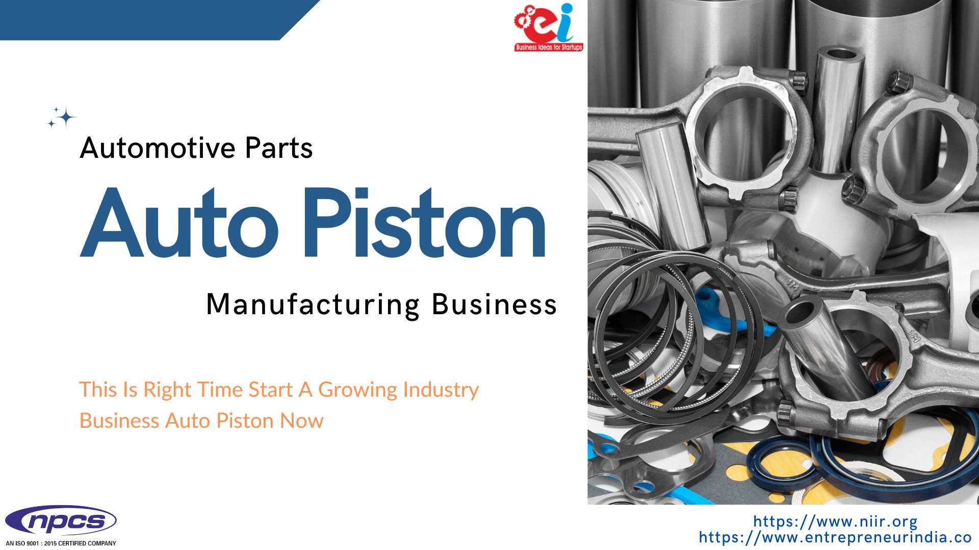 Start Auto Piston Manufacturing Business