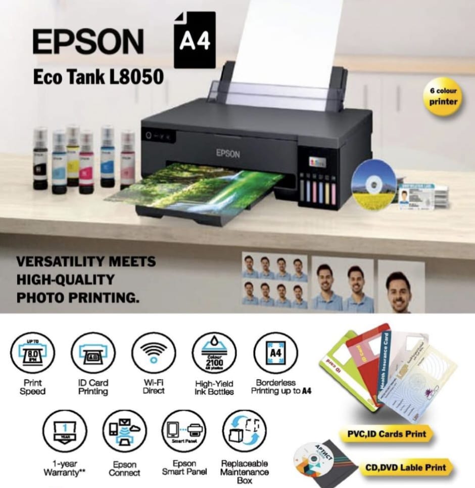EPSON L8050 A4 PHOTO PRINTER 