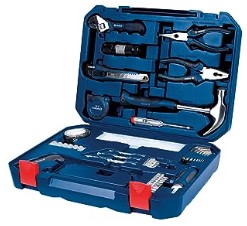 Bosch 2607002790 All-in-One Metal Hand Tool Kit (Blue, 108-Pieces)