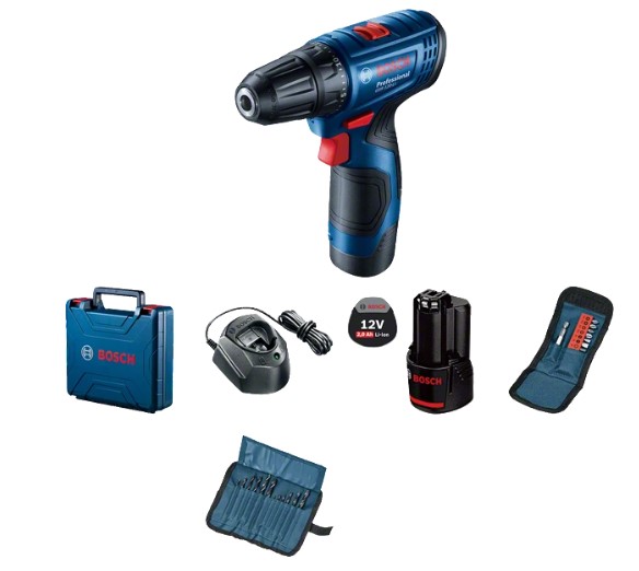 Bosch GSR 120-LI Cordless Drill/Driver with 2 Batteries