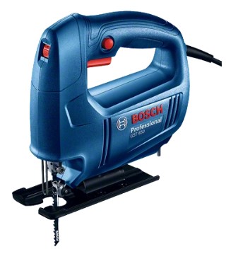 Bosch GST 650 Professional Jigsaw,1.9kg+450W, 1 x jigsaw blade T 111 C, Basic for Wood, Hex key, 1 Year Warranty