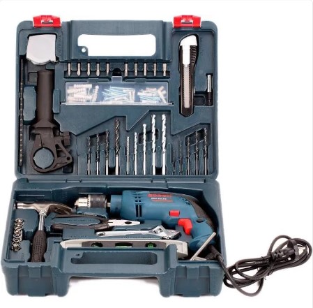 Bosch GSB 600 RE 13MM 600 Watt Corded Smart Drill Kit, Green