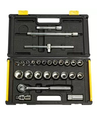 Stanley-STMT45508-LA-12DR 25pcs round head ratchet set metric