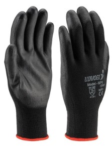 Udyogi NPU Black/White - PU Coated Handgloves
