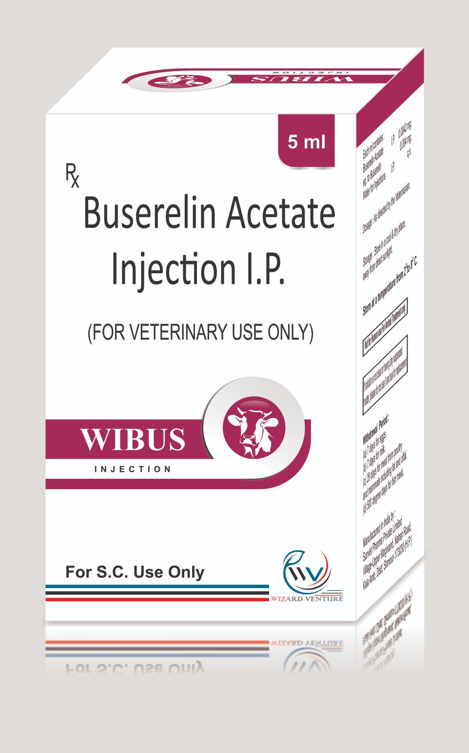 Buserelin Acetate Injection For Veterinary Use Only 5 ml