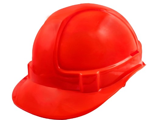Midas Valpro Commander Plus Helmet HDPE Non-Vented Helmet Sweat Band Ratchet Assembled Harness Red IS 2925 1984 Pack of 10