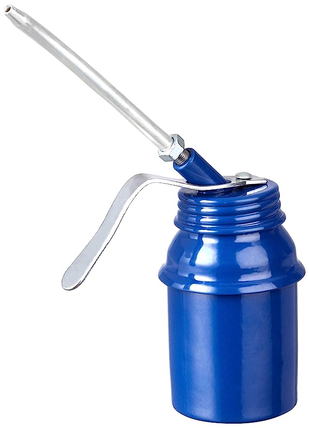 Ozar Oil Can - Brass Pump Pistol TY, Blue Color, 125CC