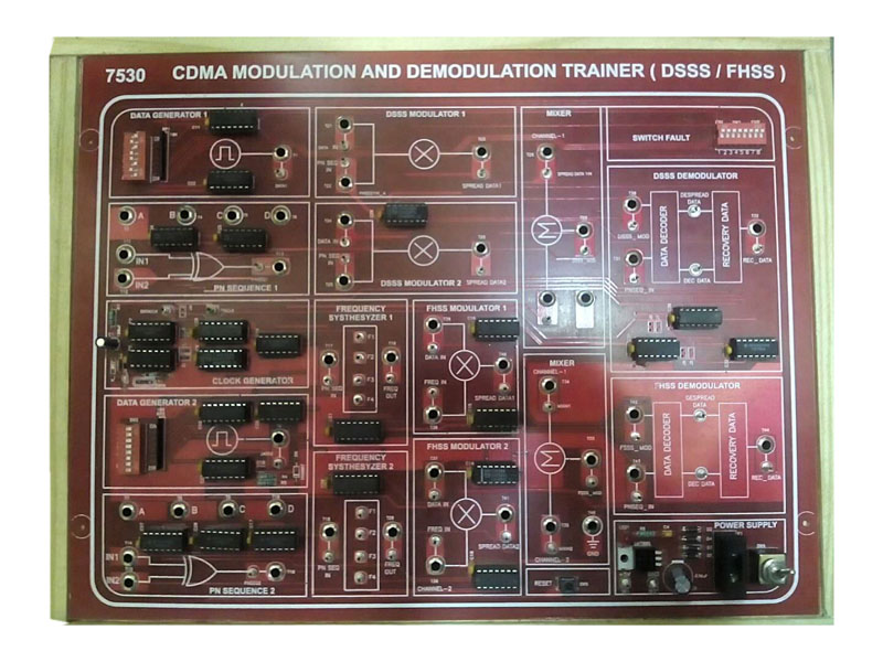 CDMA Modulation and Demodulation Trainer ( DSSS / FHSS )      