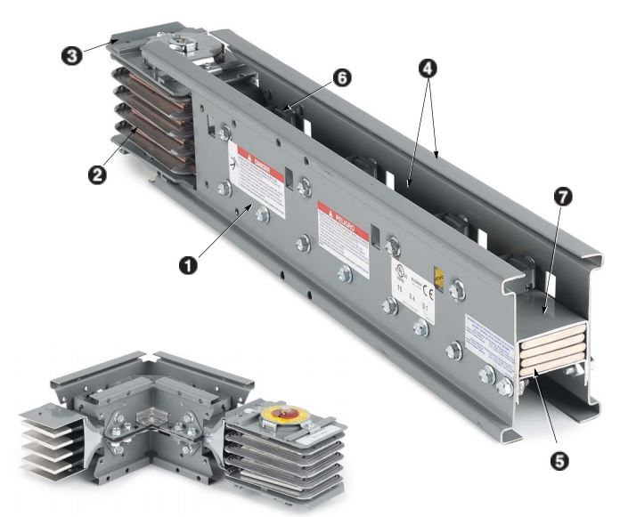 630A Aluminium Sandwich Busduct  Feeder