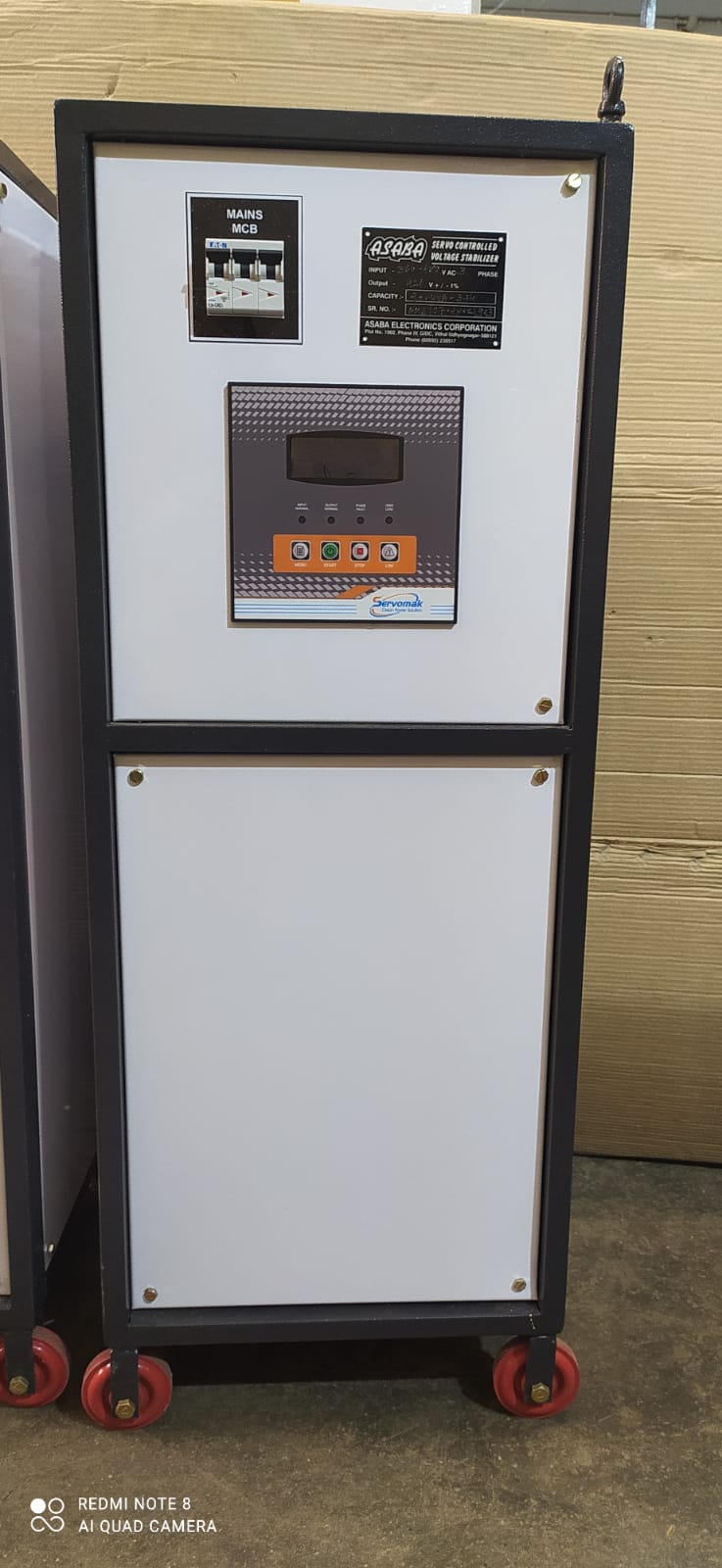 50 KVA Servo Controlled Voltage Stabilizer