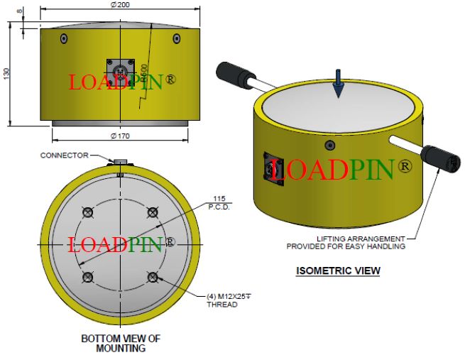 500 ton load cell