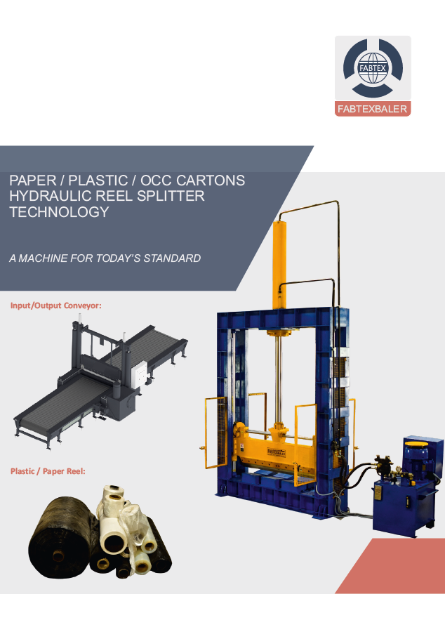 Hydraulic Paper Reel Splitter