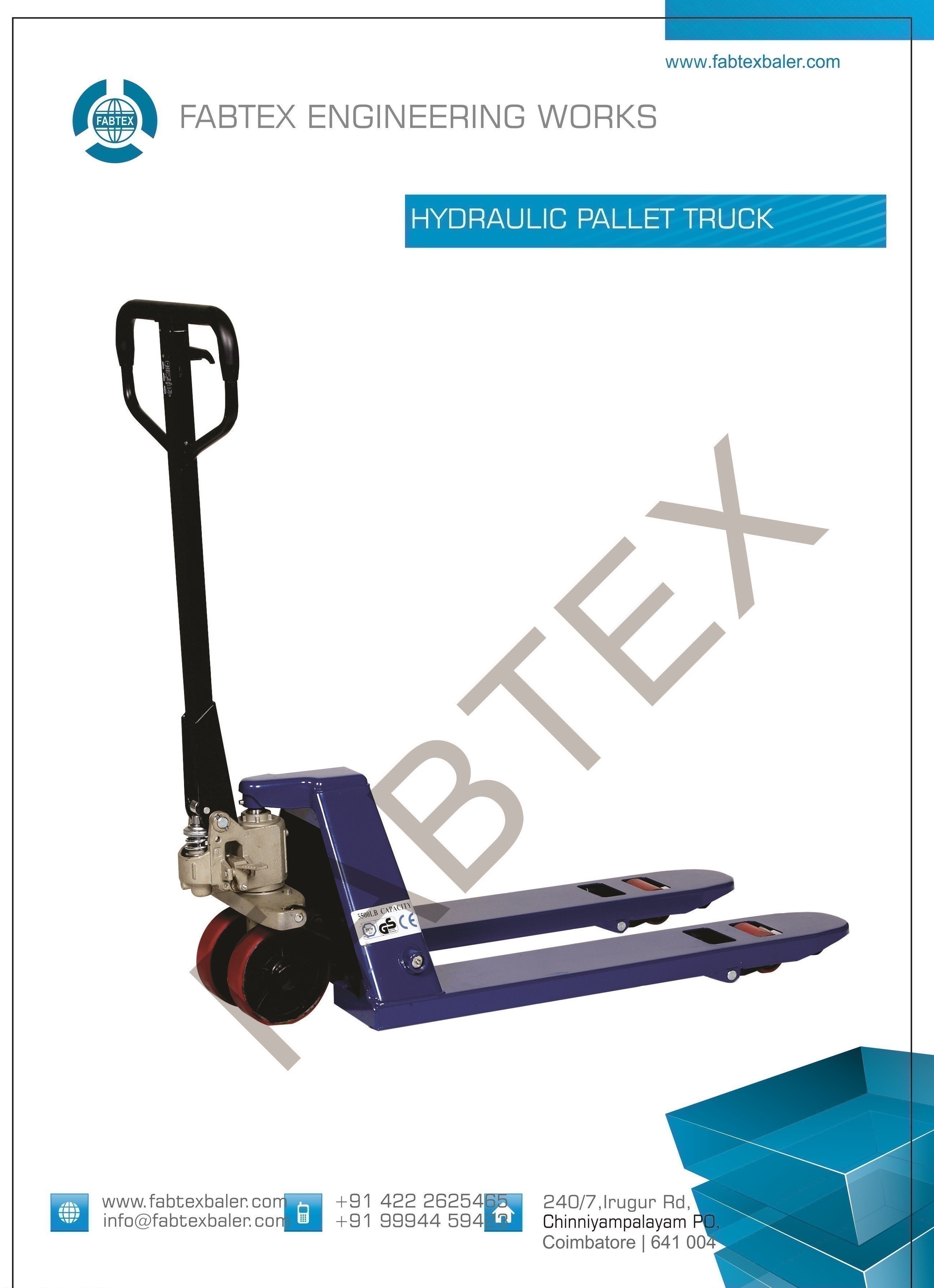 Hydraulic Pallet Truck - 3T