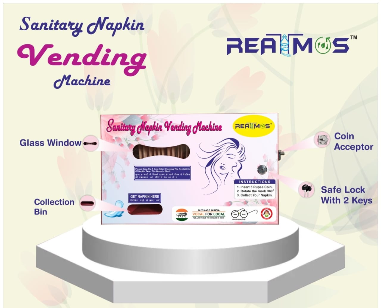 SANITARY NAPKIN VENDING MACHINE