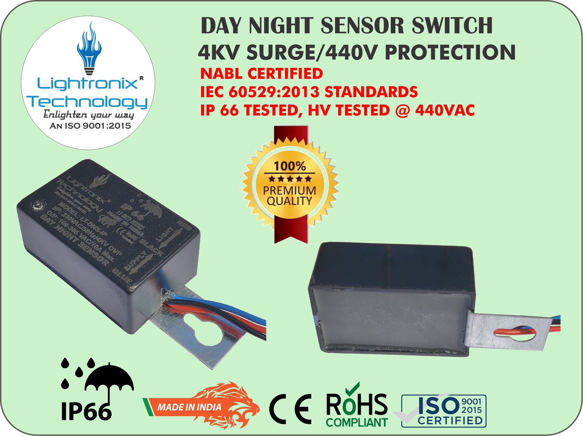 IP66 Day night sensor