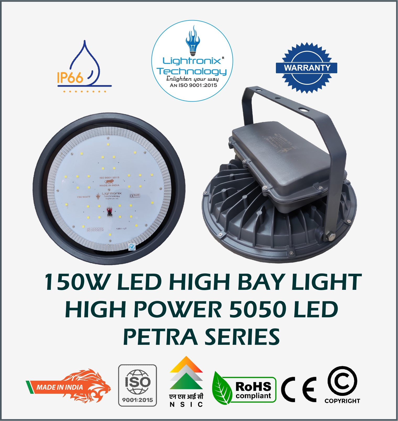 150W LED HIGH BAY LIGHT - PETRA MODEL