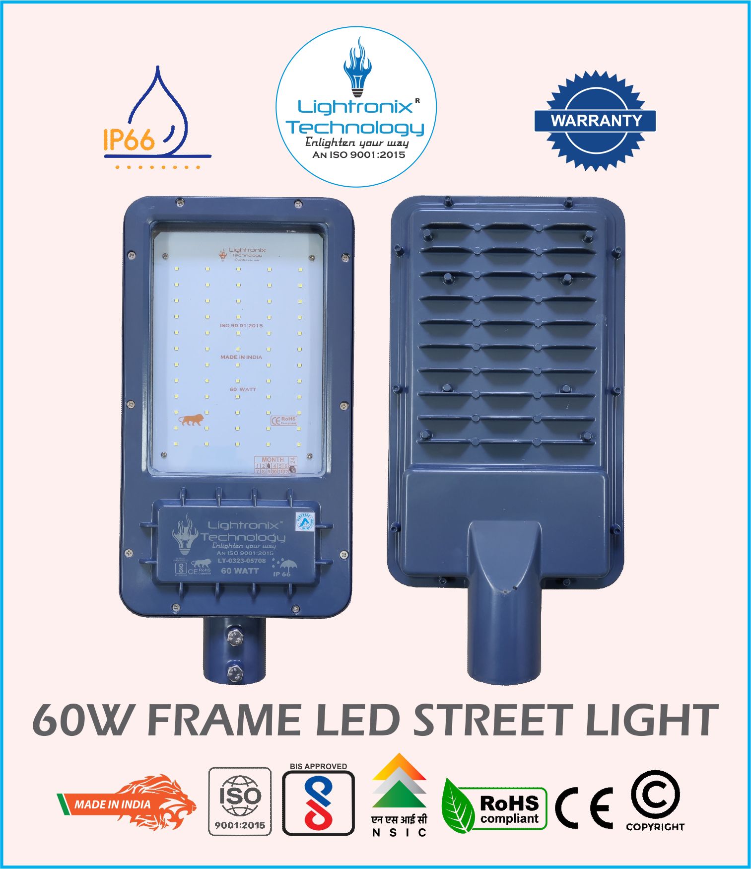 60W LED STREET LIGHT-FRAME MODEL