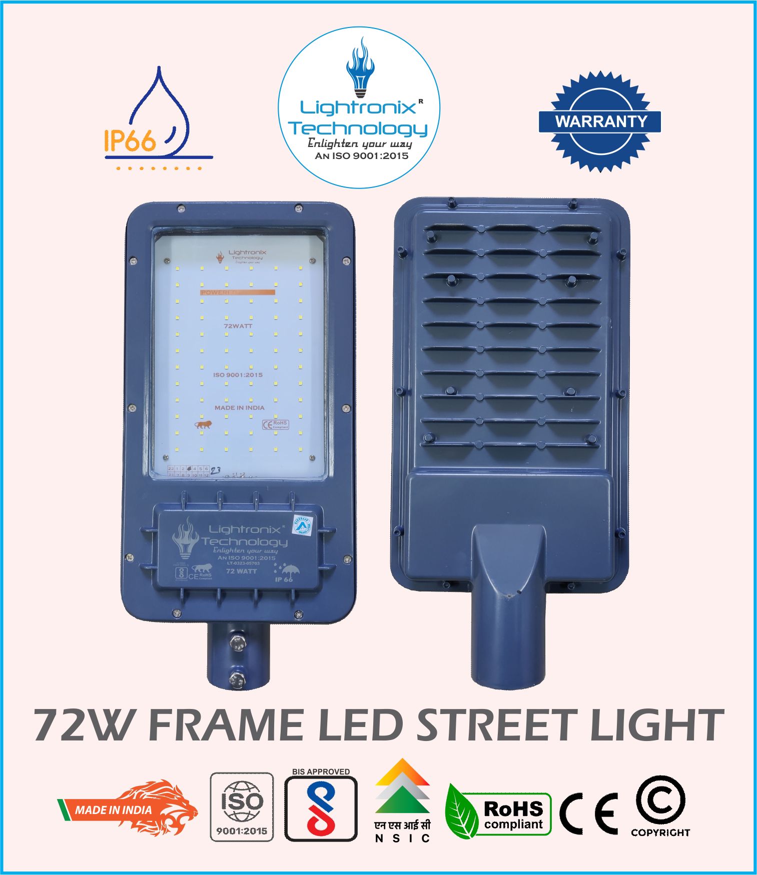 72W LED STREET LIGHT-FRAME MODEL