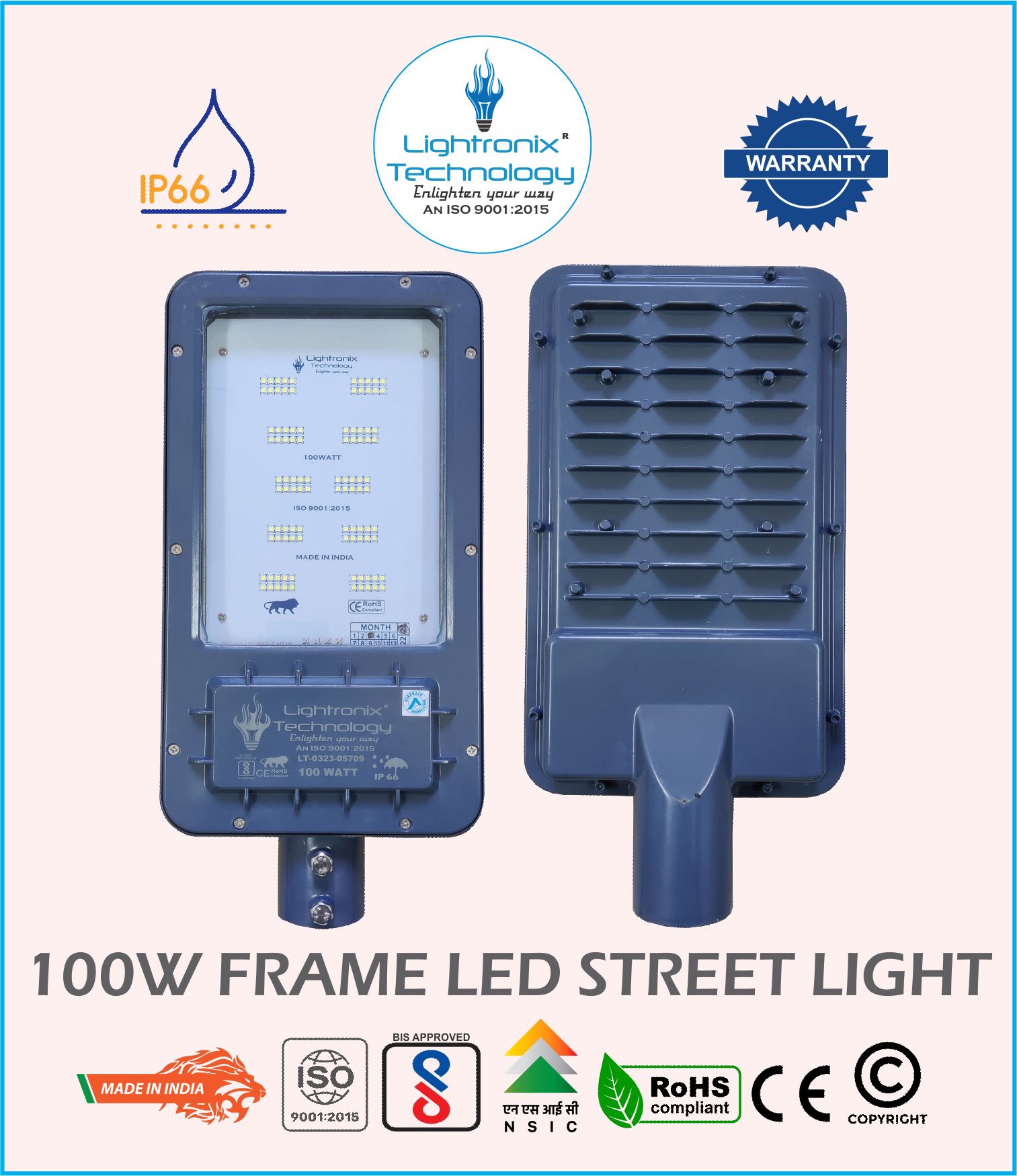 100W LED STREET LIGHT-FRAME MODEL