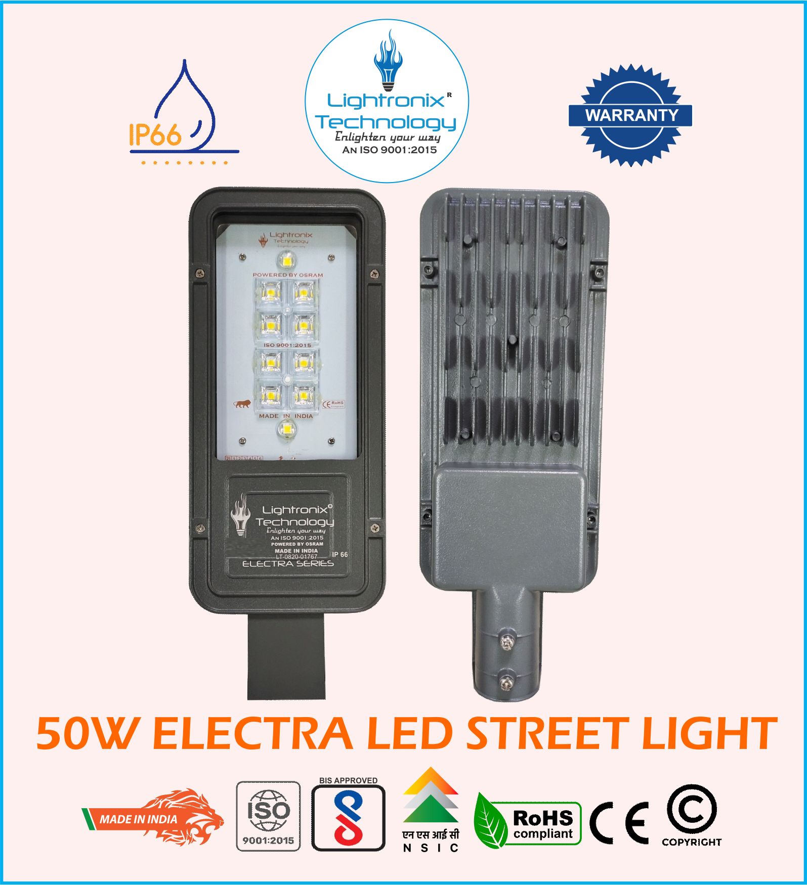 50W LED STREET LIGHT-ELECTRA MODEL