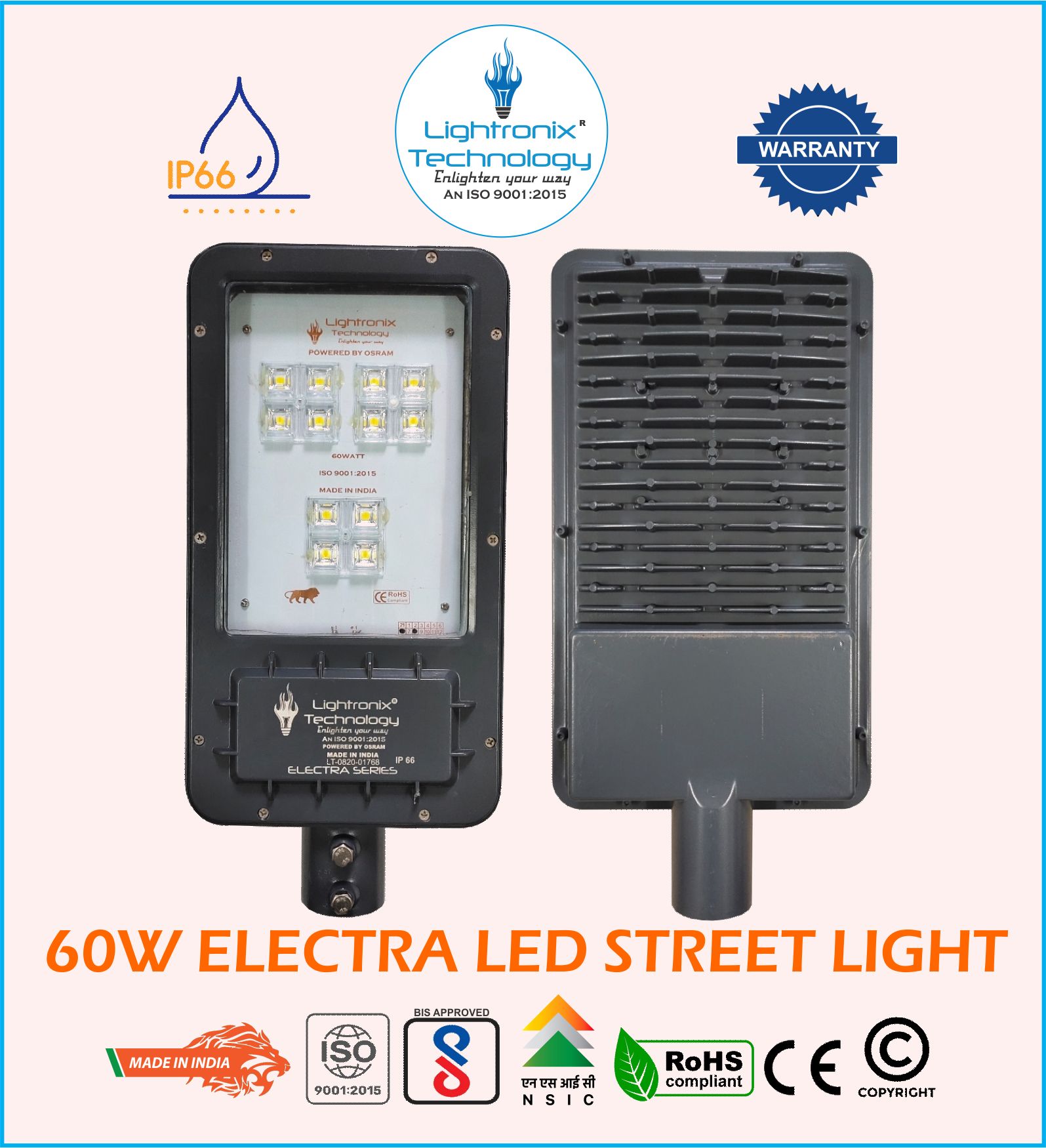 60W LED STREET LIGHT-ELECTRA MODEL