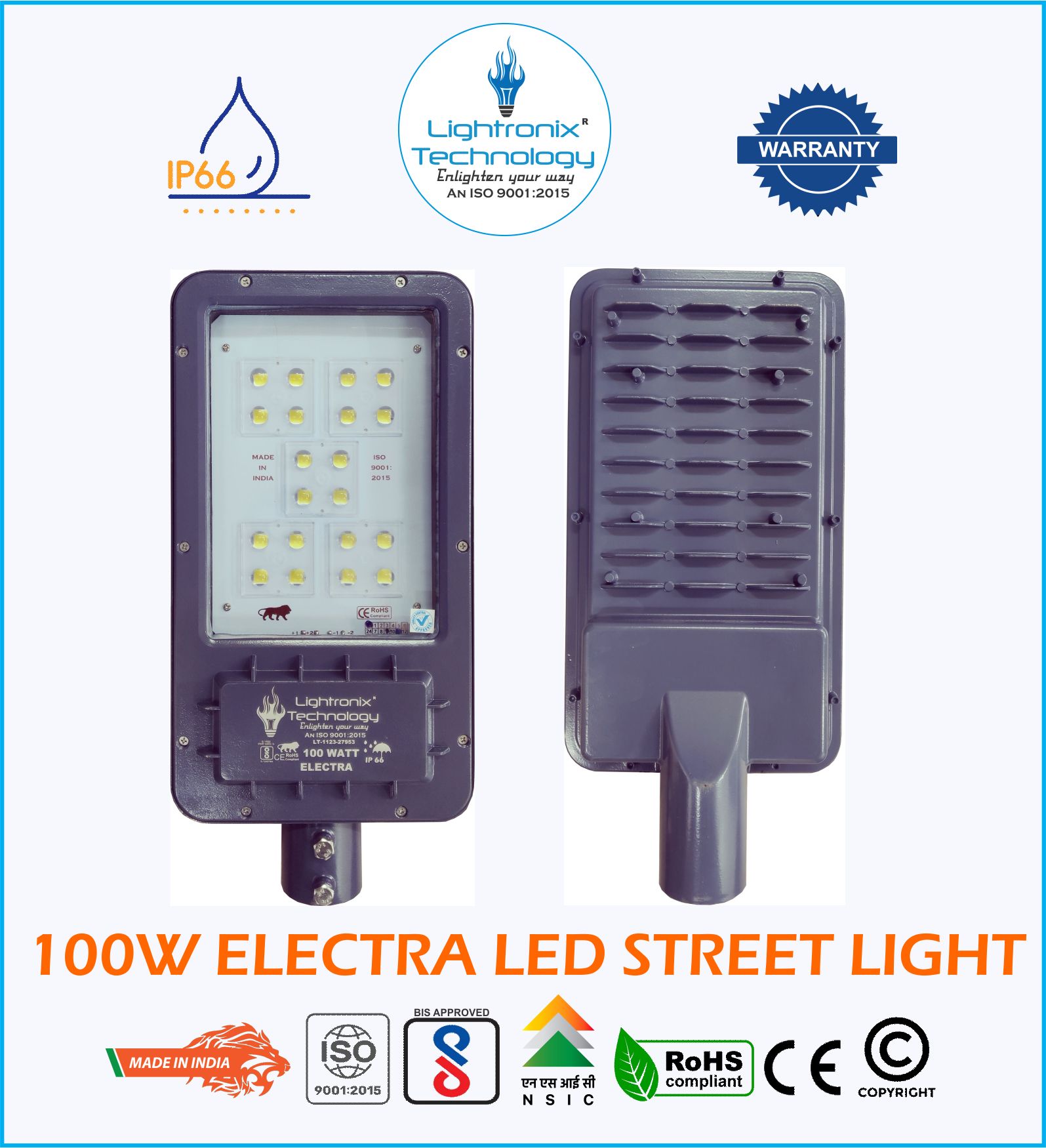 100W LED STREET LIGHT-ELECTRA MODEL