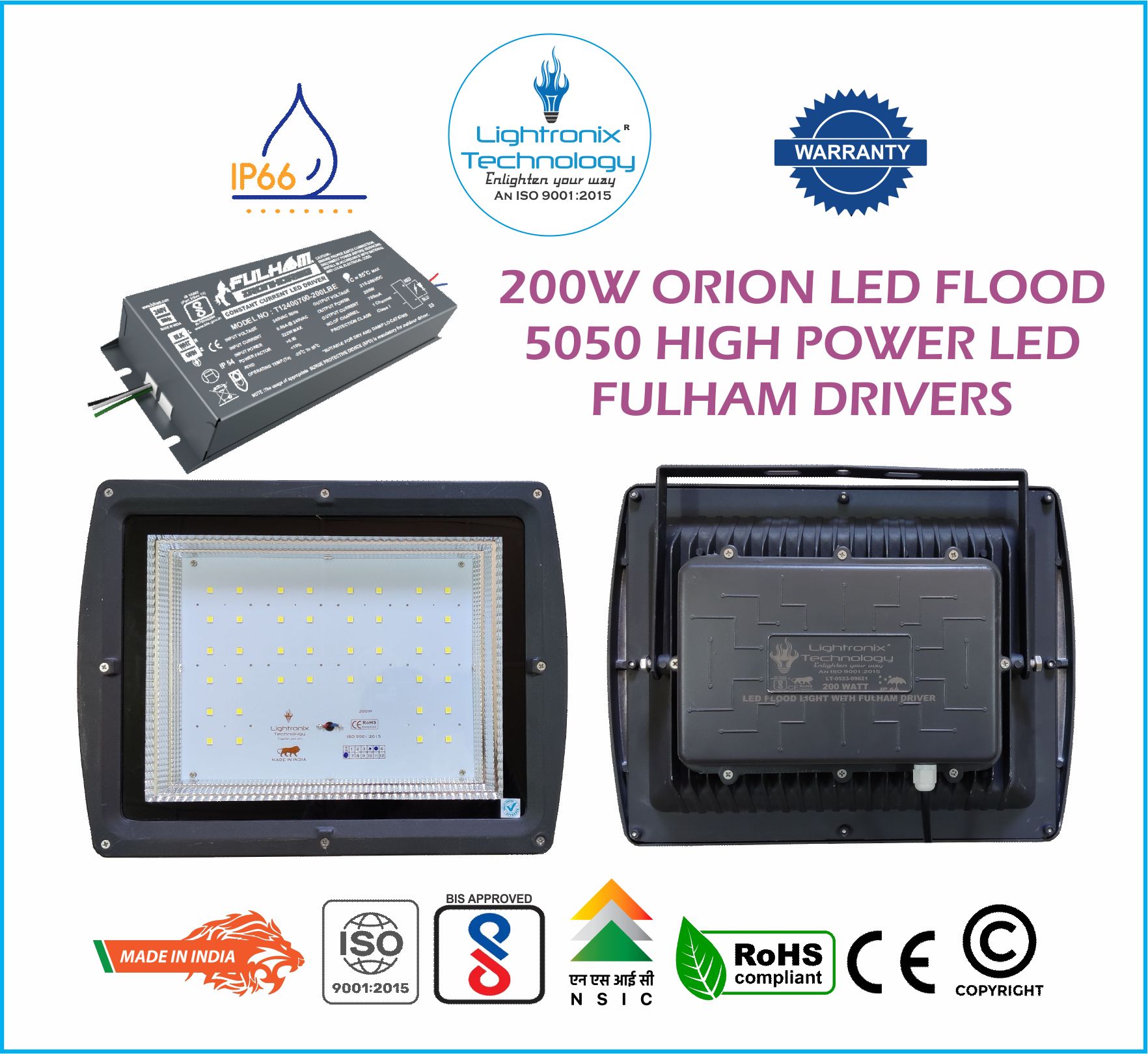 200W ESTELLA LED FLOOD LIGHT WITH PHILIPS DRIVERS