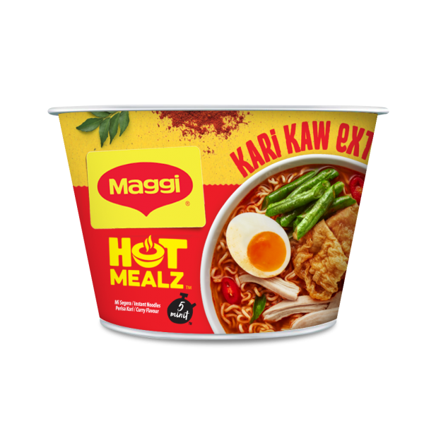 MAGGI Hot Mealz KARI KAW EXTRA [ Curry Flavor] 90g Cup Noodles (Imported)