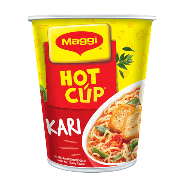 MAGGI Hot Cup KARI [ Curry Flavor ] Cup Noodles 58g (Imported)