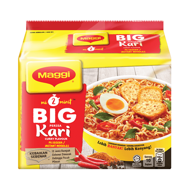 MAGGI 2 Minit BIG- KARI Curry Flavor 530g Noodles (Imported)