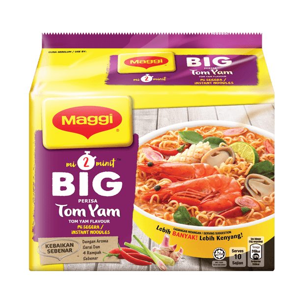 MAGGI 2 Minit BIG -TOM YAM Noodles 535g Pack (Imported)