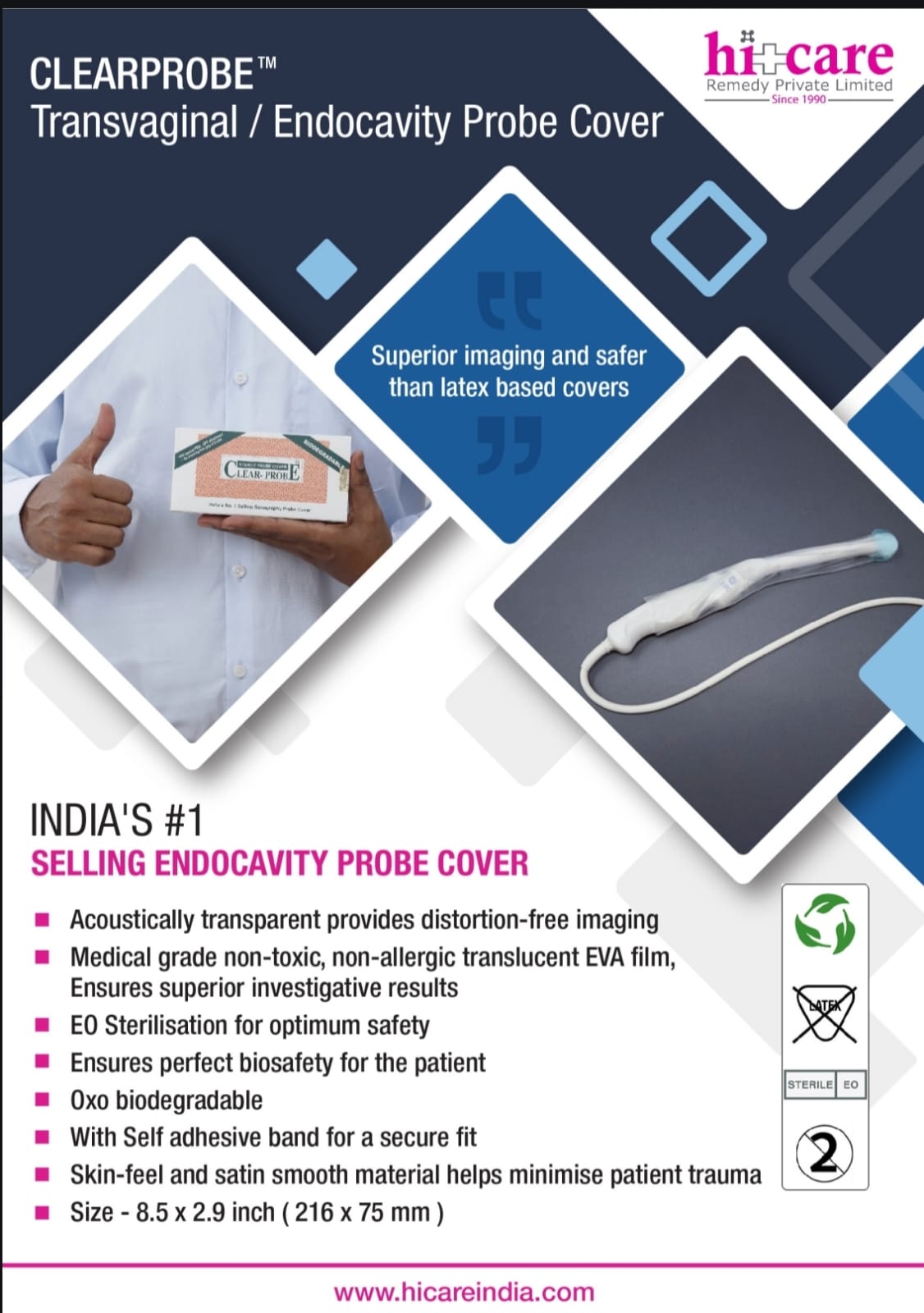 CLEARPROBE™ – Transvaginal / Endocavity Probe Cover