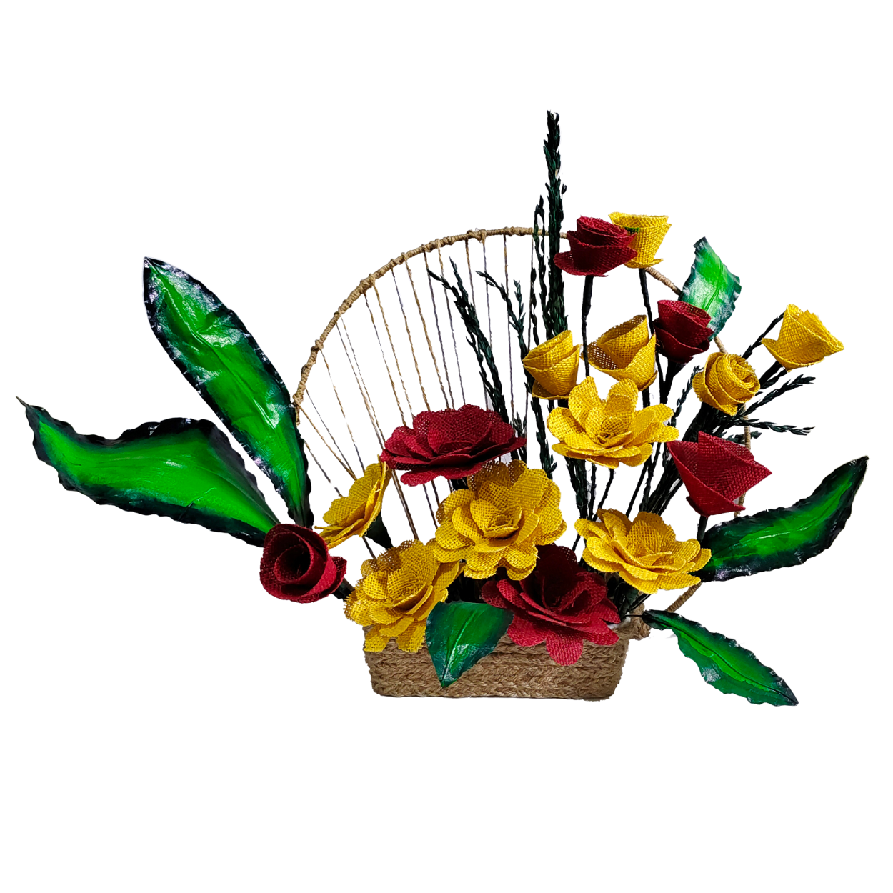 Everlasting Jute Flower BL Stand Bouquet