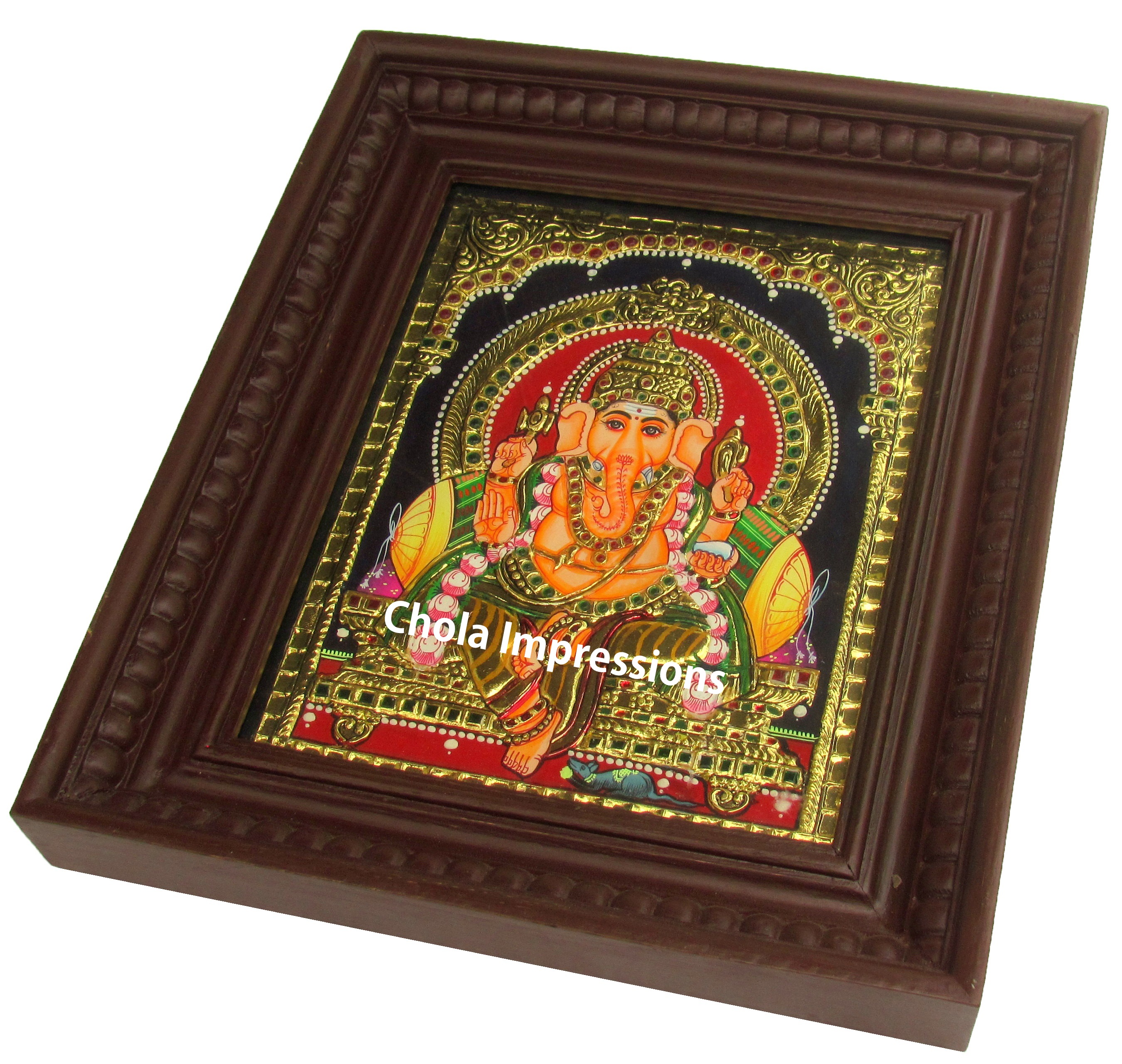 Lord Ganesha Tanjore Painting (GI Tagged)