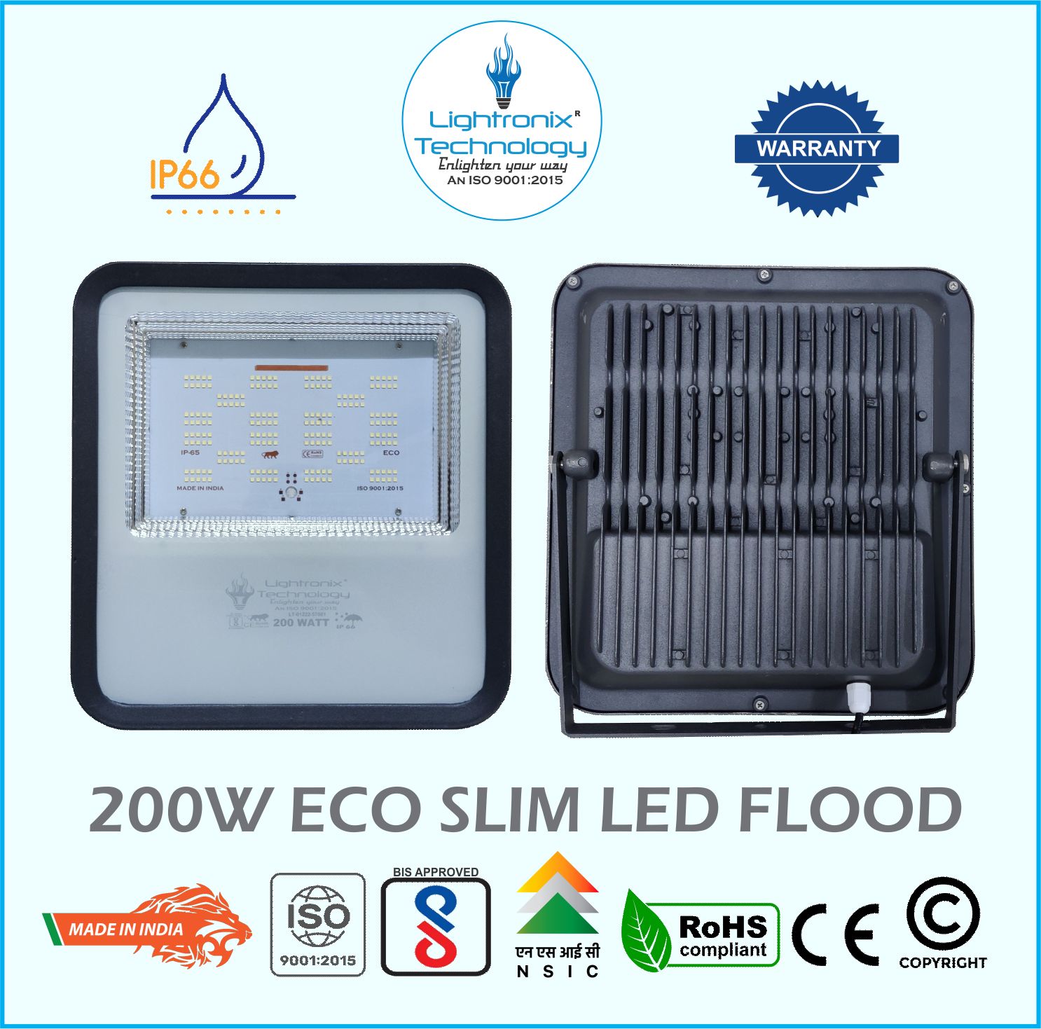 200W ECOSLIM LED FLOOD LIGHT