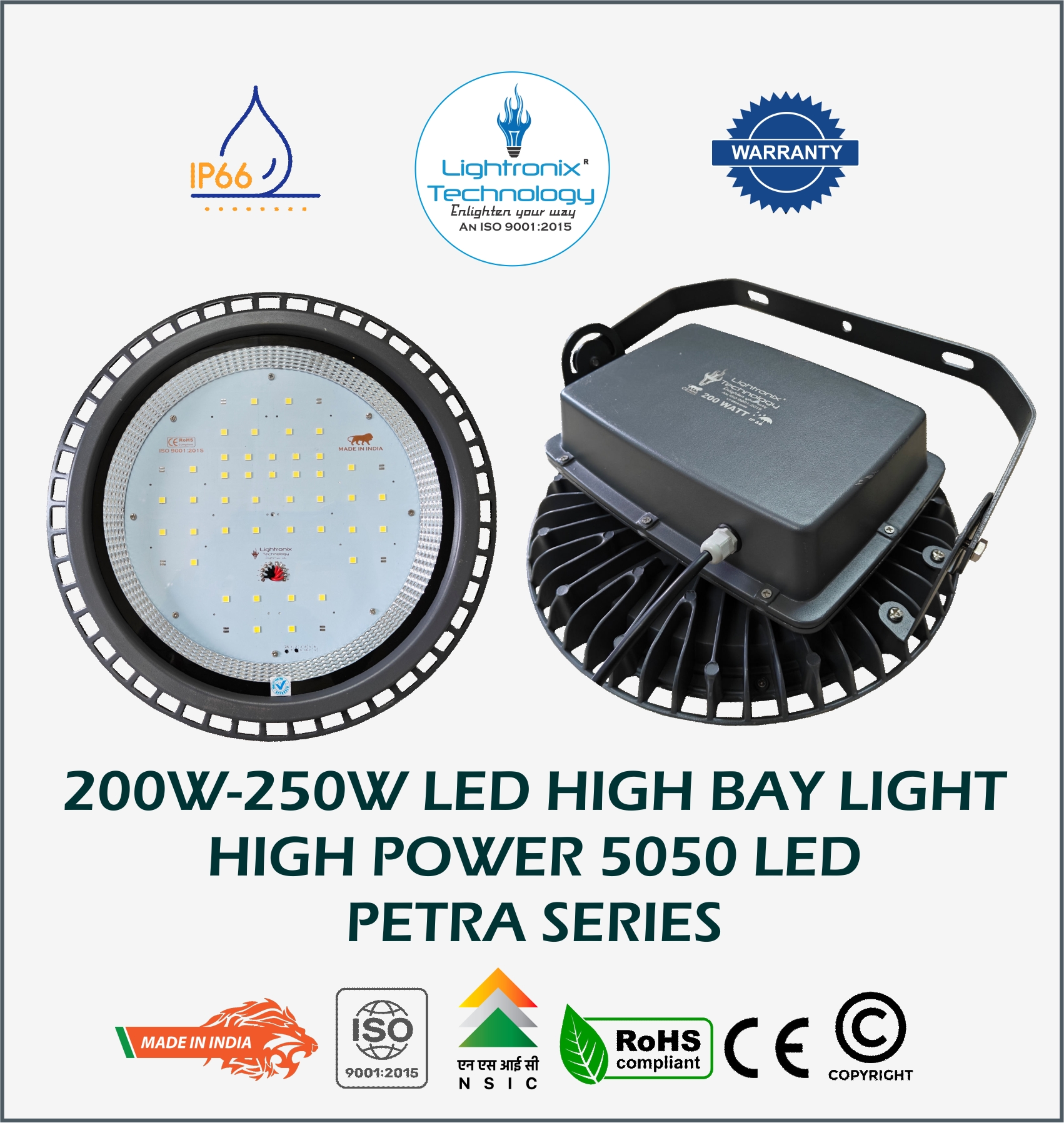 200W LED HIGH BAY LIGHT - PETRA MODEL