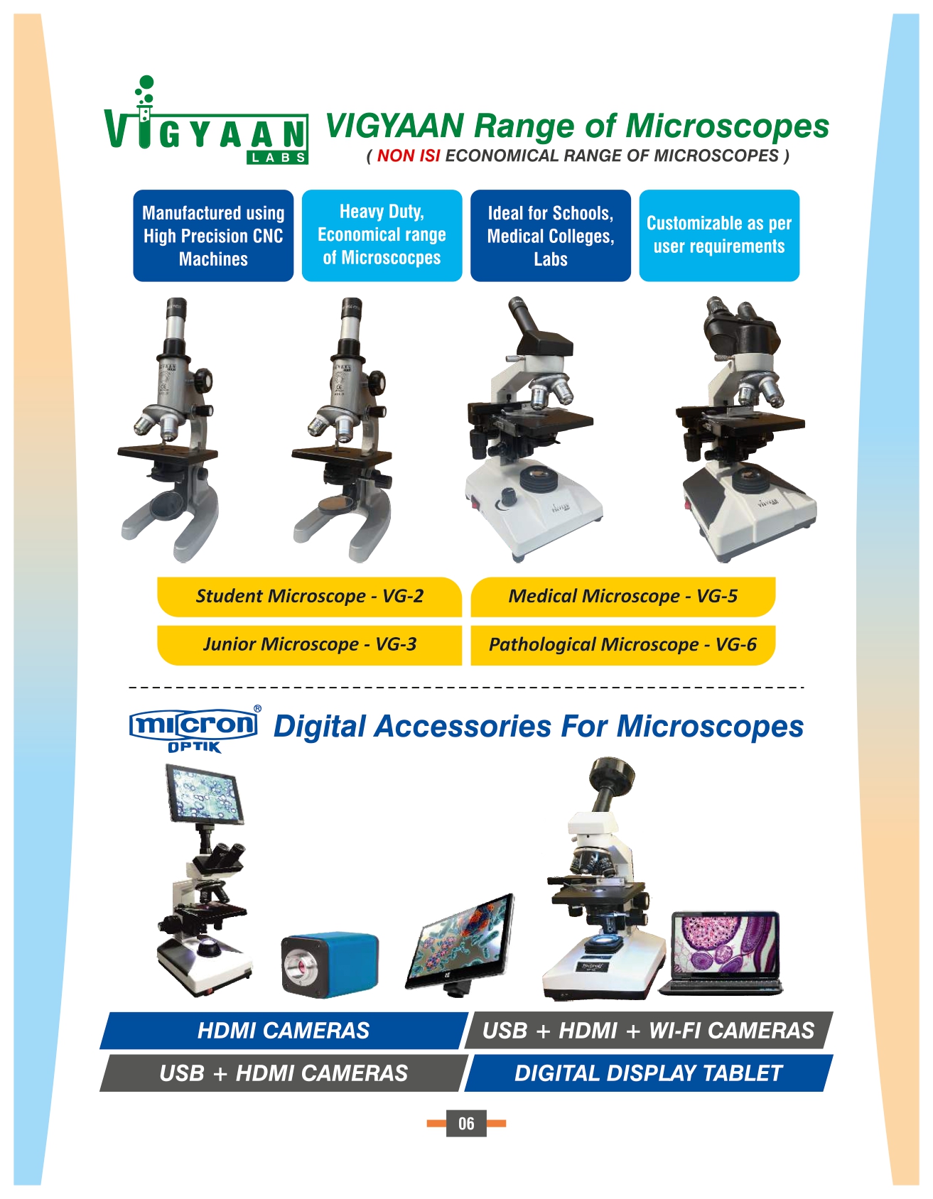 VIGNAN RANGE OF MICROSCOPE 