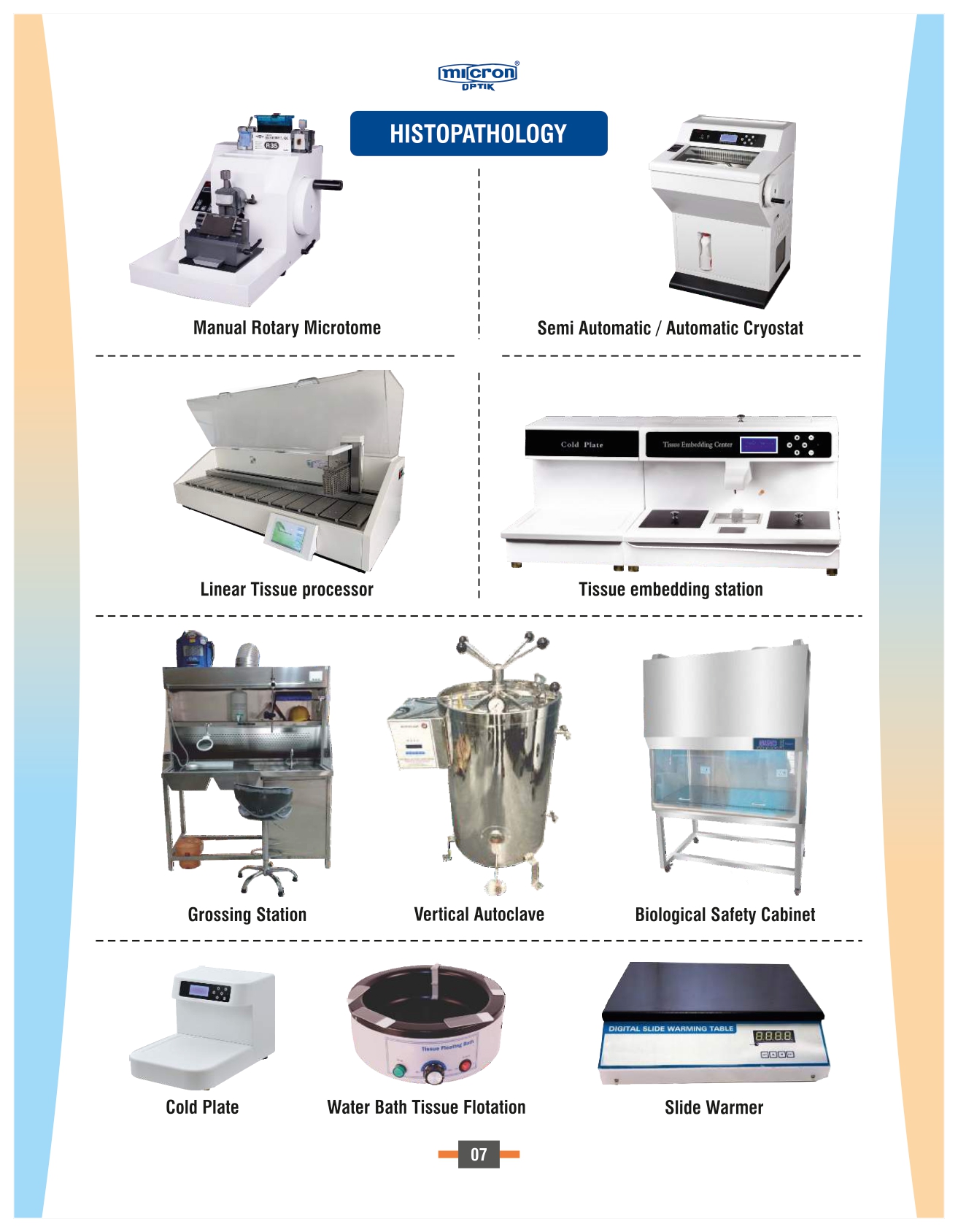 HISTOPATHOLOGY LAB INSTRUMENTS  