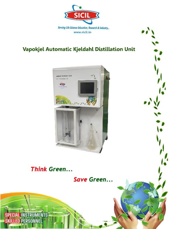 Vapokjel- Automatic Distillation Unit for Kjeldahl Nitrogen / Protein Analysis
