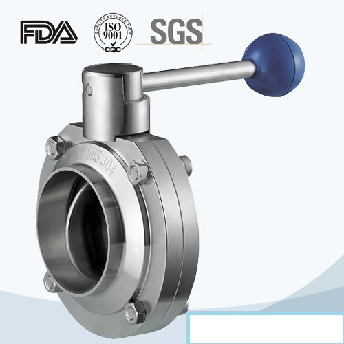 25.4MM SANITARY MANUAL BUTTERFLY VALVE,WELDED, SEAL-,PULL HANDLE 