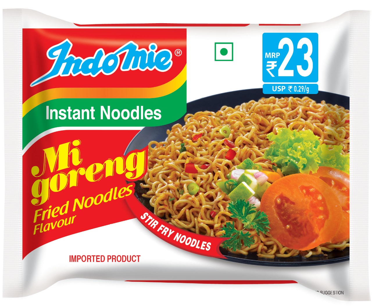 Indomie Instant Noodles MI Goreng Flavor (Stir Fry Noodles) 80g Pack (Imported)