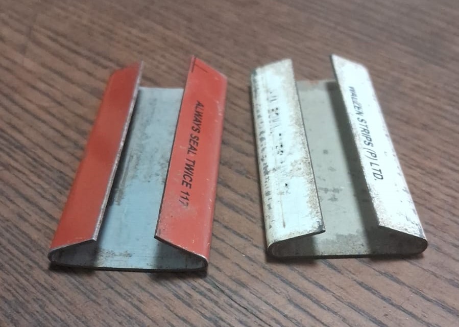 STEEL STRAPPING SEAL WITH LOGO (117H-32MM-LOGO)