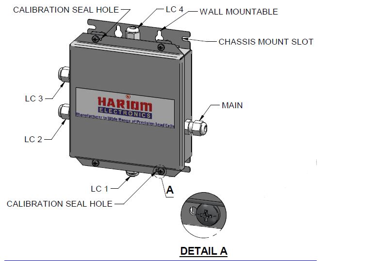 JUNCTION BOX SS 4 CHANNEL LOAD CELL