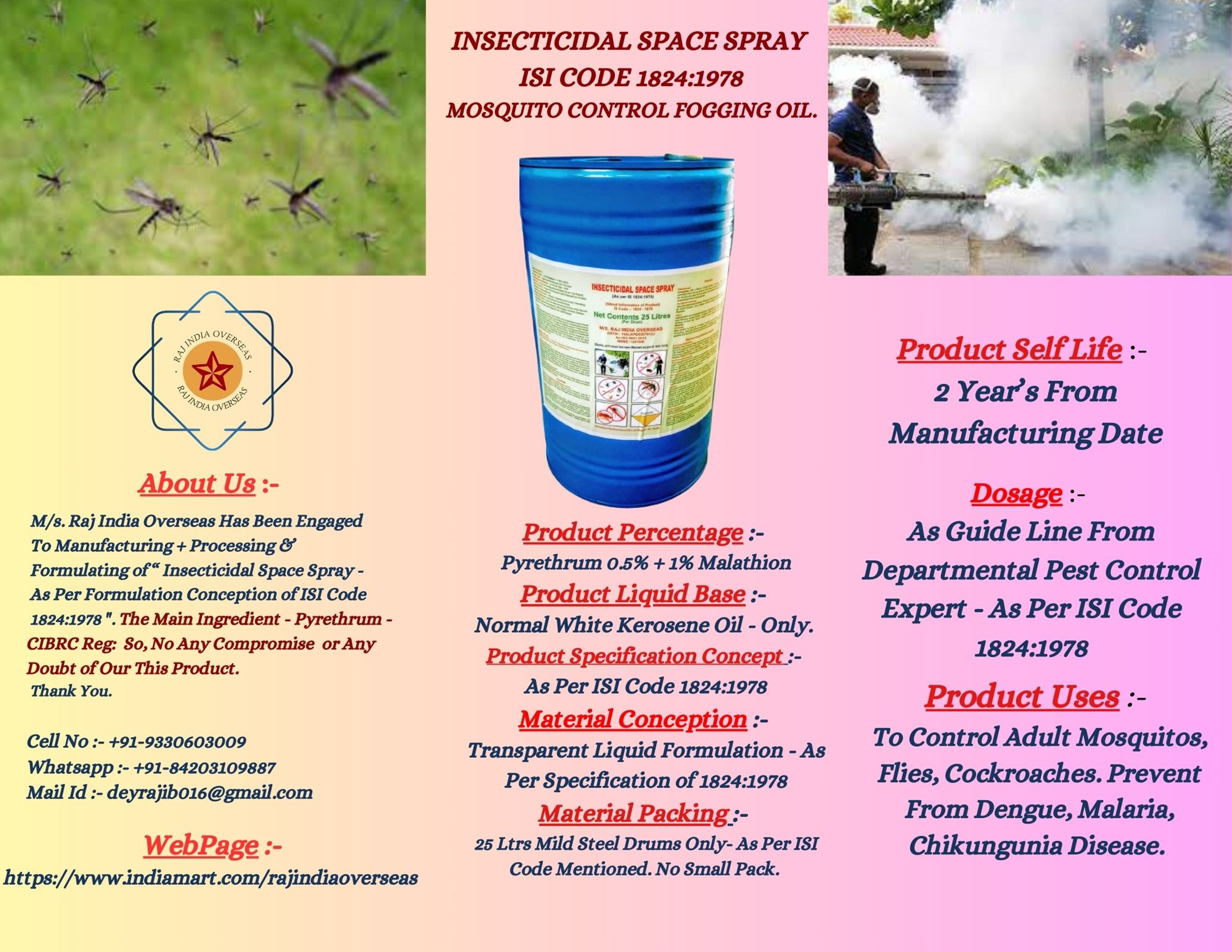 Insecticidal Space Spray 