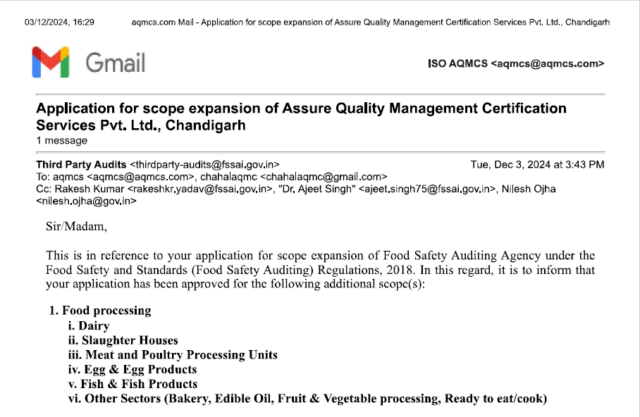 Food Industry Audit