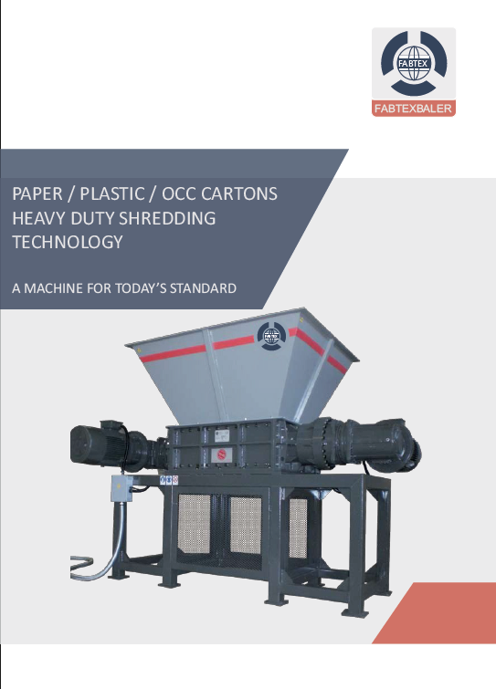Dual Shaft Cement Bag Shredder Machine