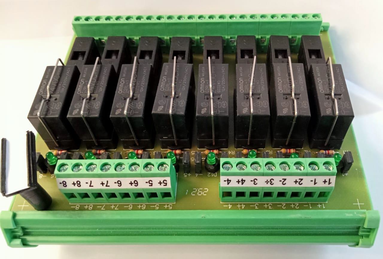Relay Module 24 Volt DC 8 Channel 1 Change Over With OF Indicator
