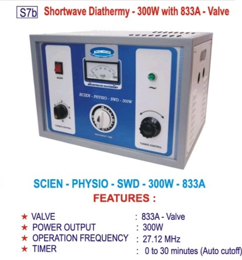 SHORTWAVE DIATHERMY-300W WITH 833A-VALVE